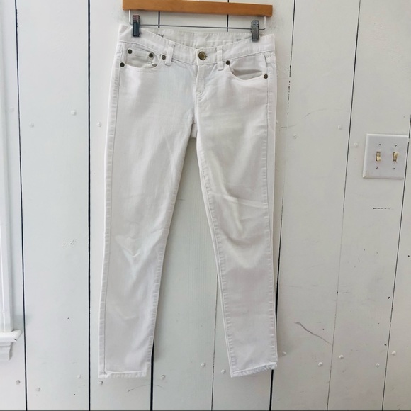 J. CREW Toothpick Ankle Jean White 25 - Picture 2 of 6